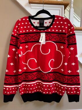 New Naruto Shippuden Anime Unisex Sweater Size Medium Boxlunch